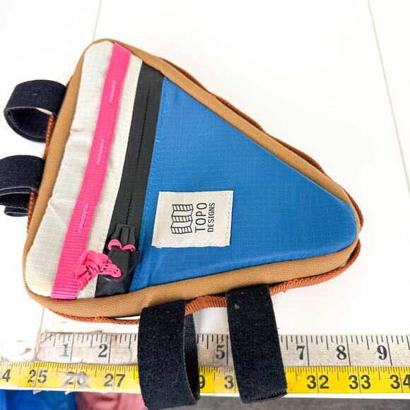 Topo Designs Frame Bike Bag Blue Pink Unisex - Picture 6 of 8